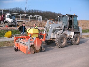 Agrometall veegmachine - rolbezem