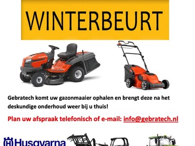 WINTER ONDERHOUD TUIN & PARK MACHINES