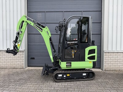 Nieuwe Elektrische minigraver van Eurotrac HE22-EV vanaf €32.350