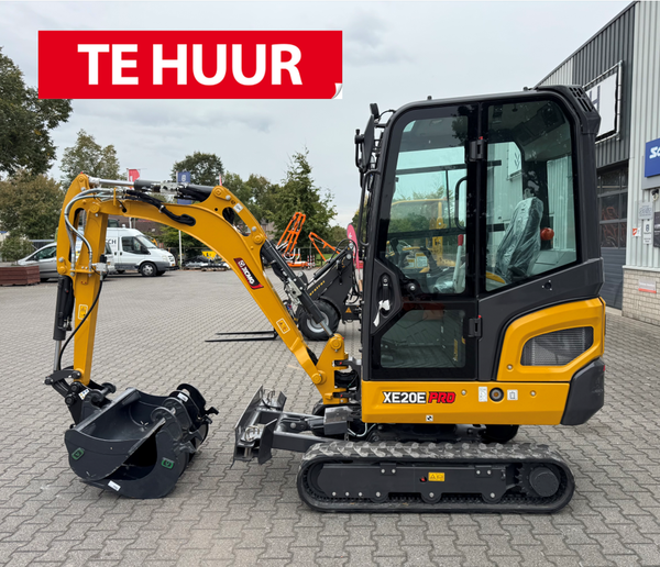 Verhuur 2-tons graafmachine €125 p/dag 